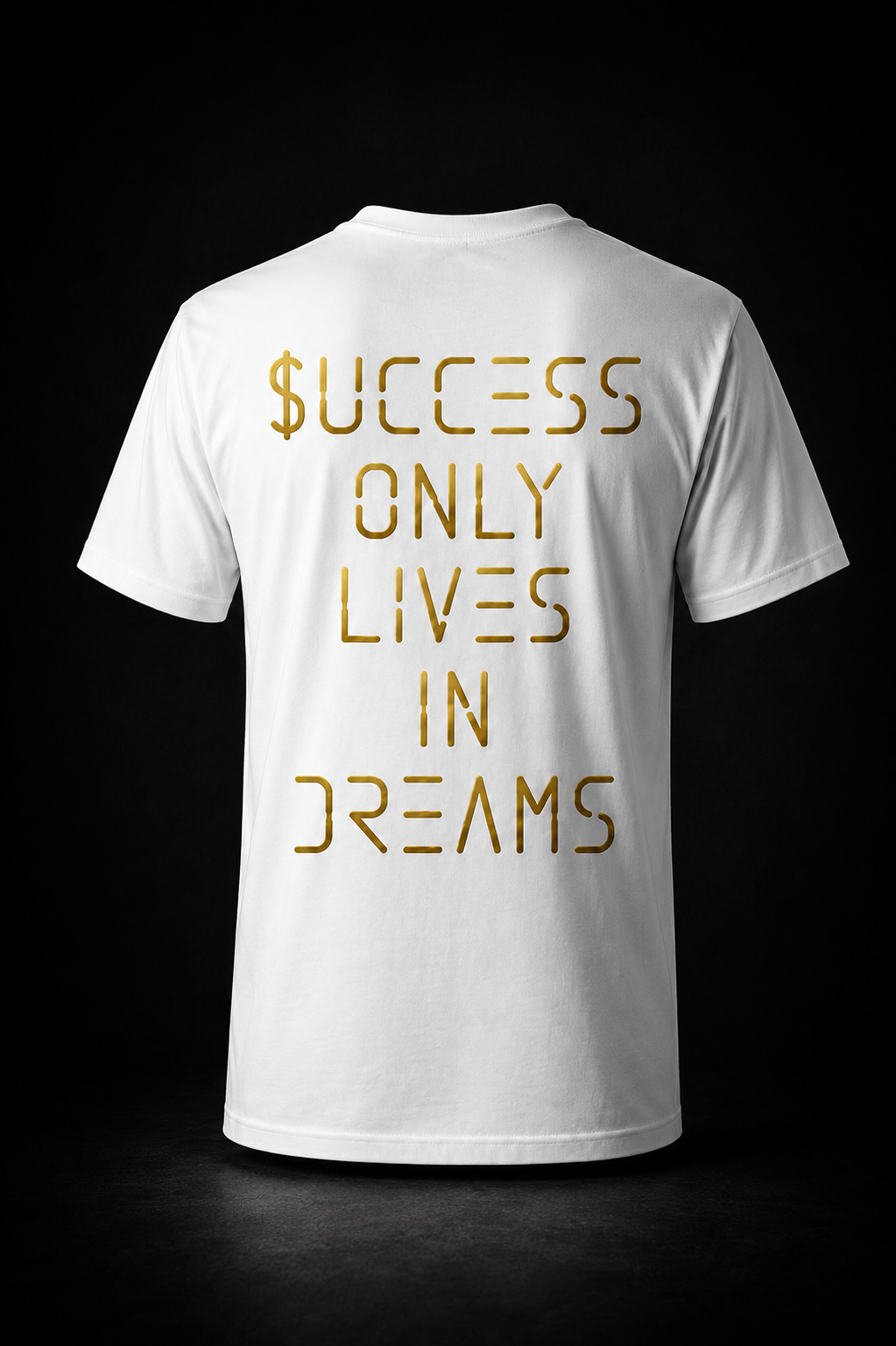 43VER $0LID WHITE Short Sleeve T-Shirt [GOLD EDITION]