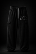 43VER $0LID BLACK Streetwear Joggers