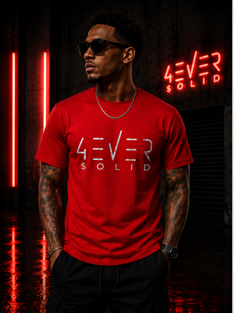 43VER 0LID RED Short Sleeve T-Shirt