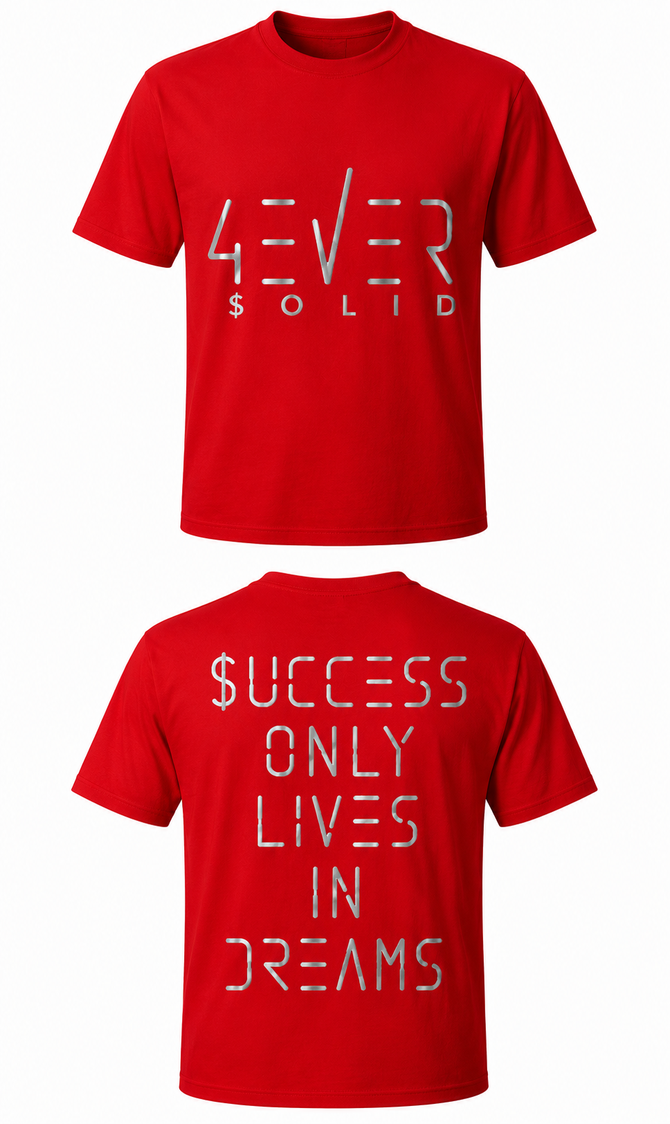 43VER $0LID RED Short Sleeve T-Shirt [PLATINUM EDITION]
