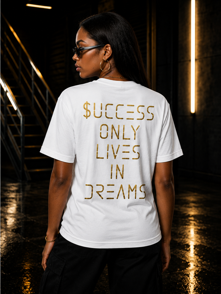 43VER SOLID WHITE Short Sleeve T-Shirt Gold Edition