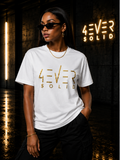 43VER SOLID WHITE Short Sleeve T-Shirt Gold Edition