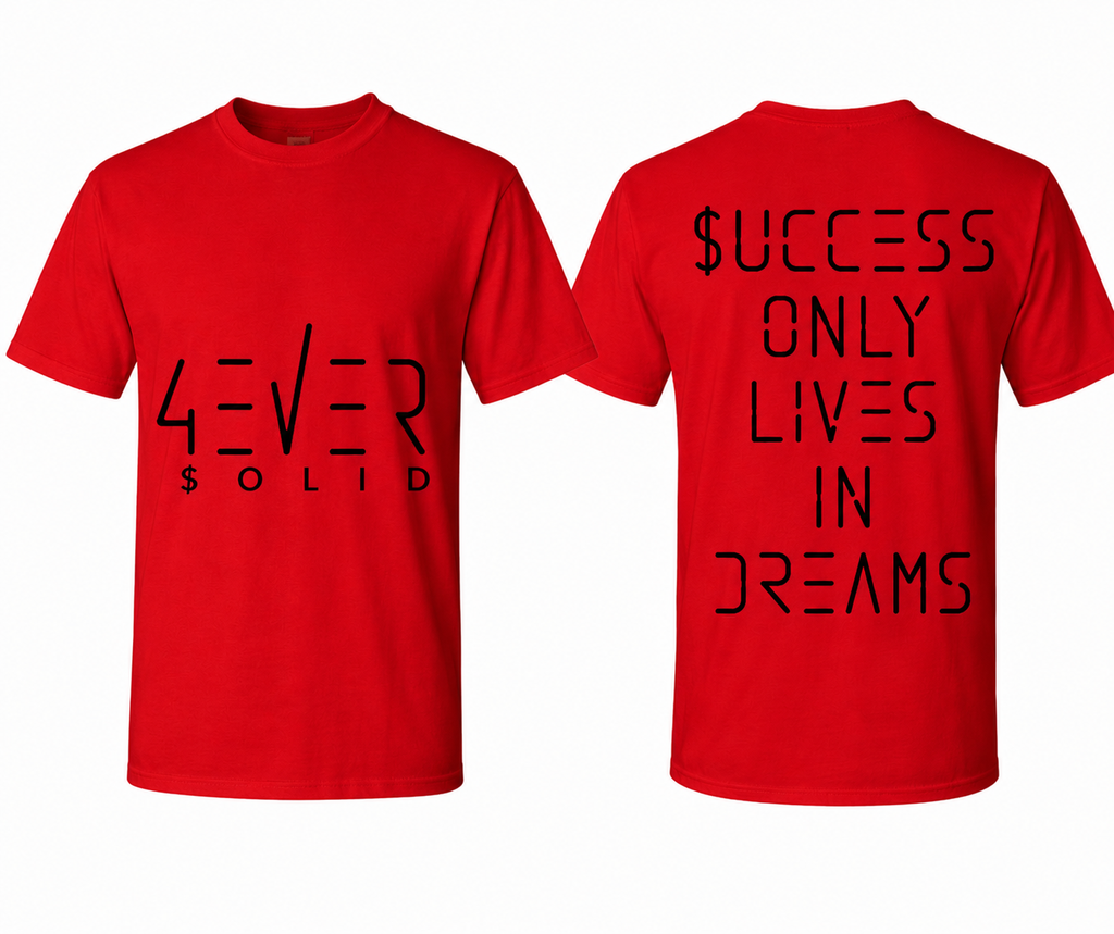 43VER $0LID Short Sleeve T-Shirt (RED)