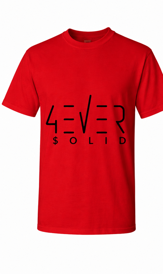 43VER $0LID Short Sleeve T-Shirt (RED)