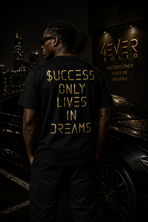 43VER $0LID BLACK Short Sleeve T-Shirt [GOLD EDITION]