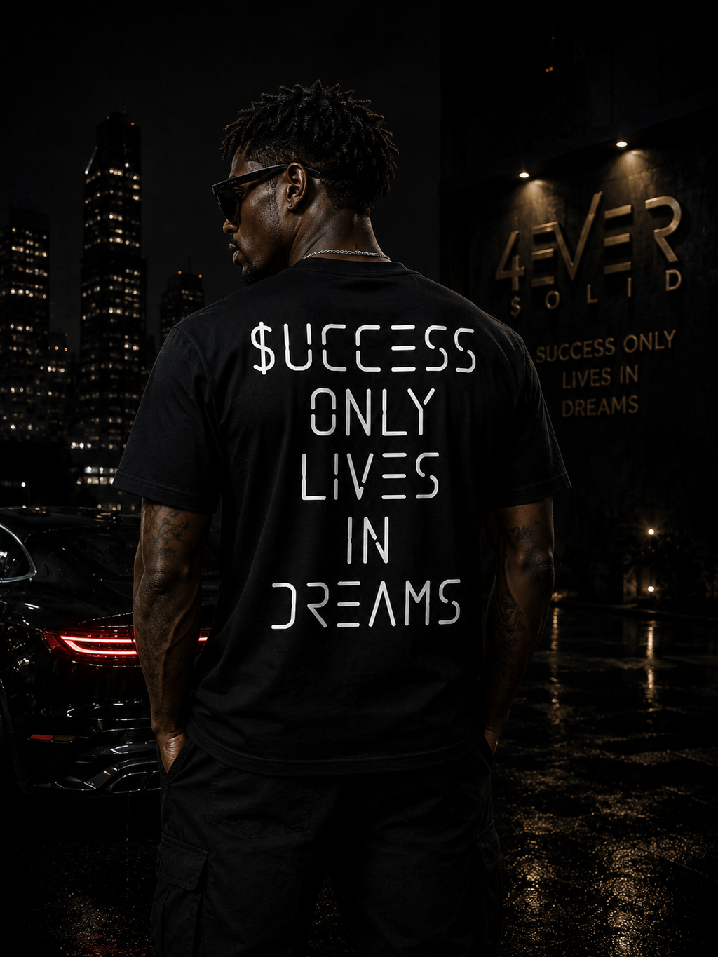 43VER 0LID Short Sleeve T-Shirt BLACK