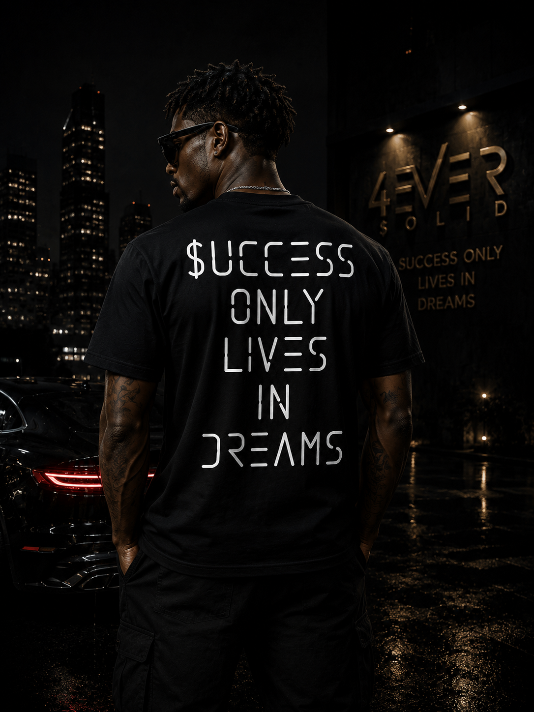 43VER 0LID Short Sleeve T-Shirt BLACK