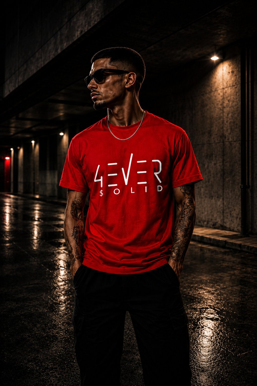 43VER S0LID RED Short Sleeve T-Shirt