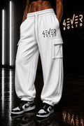 43VER 0LID WHITE Streetwear Joggers
