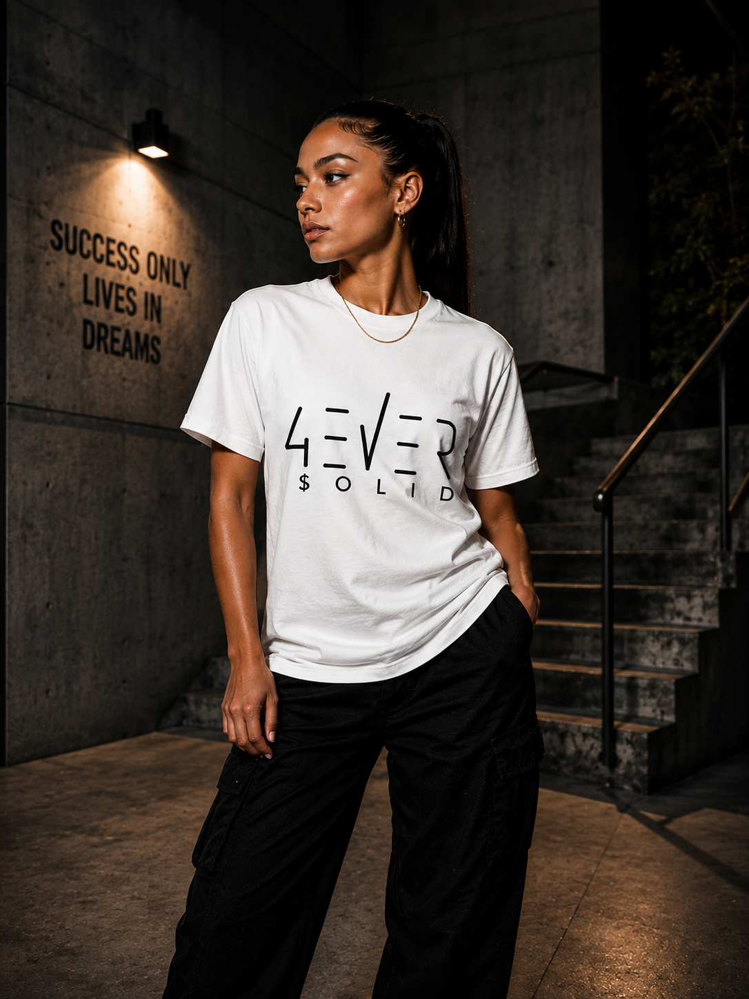 43VER 0LID White T-Shirt 